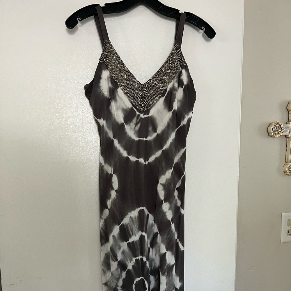 Tye Die Maxi Dress with embellishments